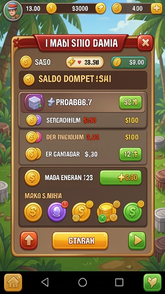 Screenshot menunjukkan item hadiah yang bisa didapatkan di 66K.