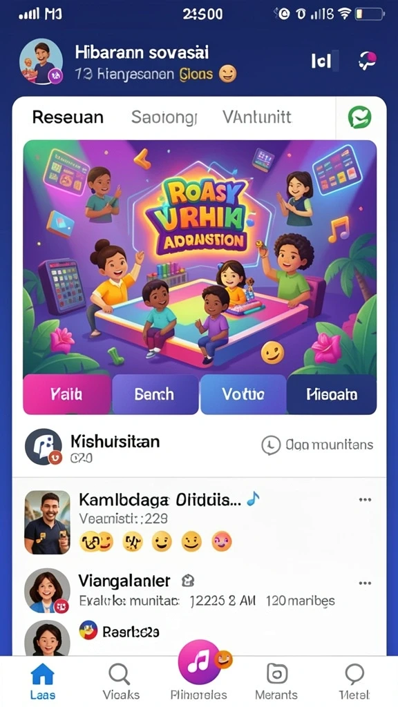 Karakter-karakter dengan desain unik dan kemampuan menarik.