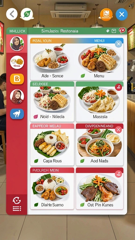 Tampilan fitur permainan slot yang beragam.
