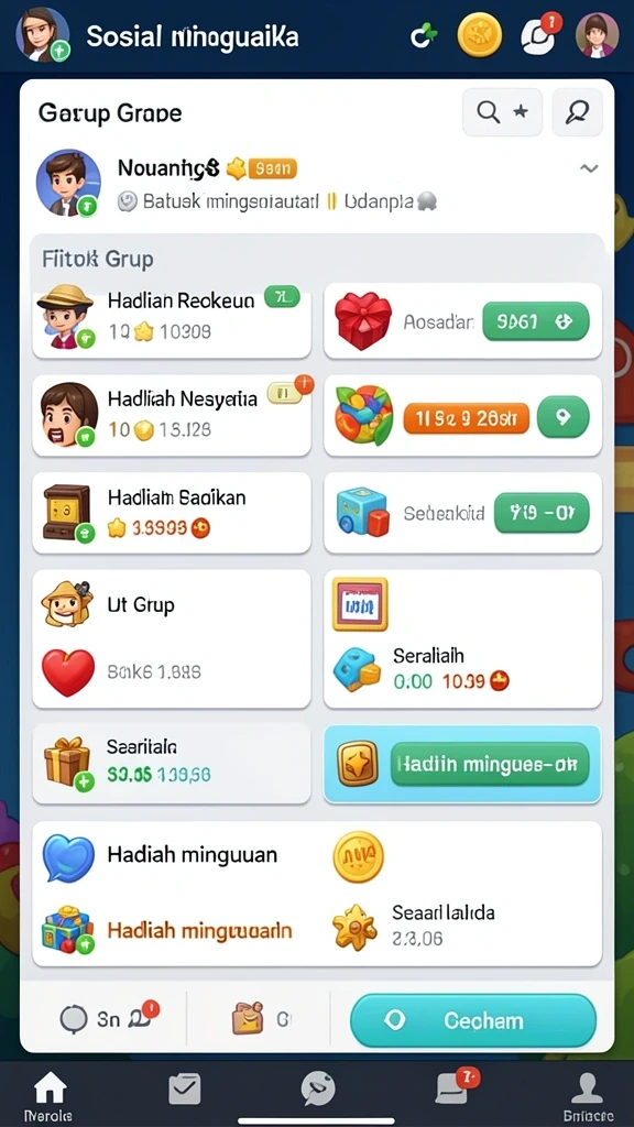Komunitas aktif untuk dukungan dan interaksi dengan pemain lain.