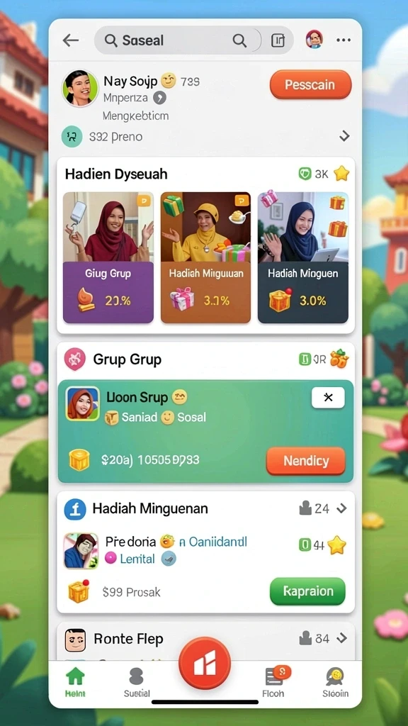 Tampilan awal yang menarik dan ramah pengguna.