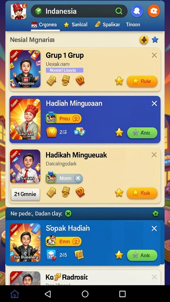 Mode permainan yang beragam untuk semua pemain.
