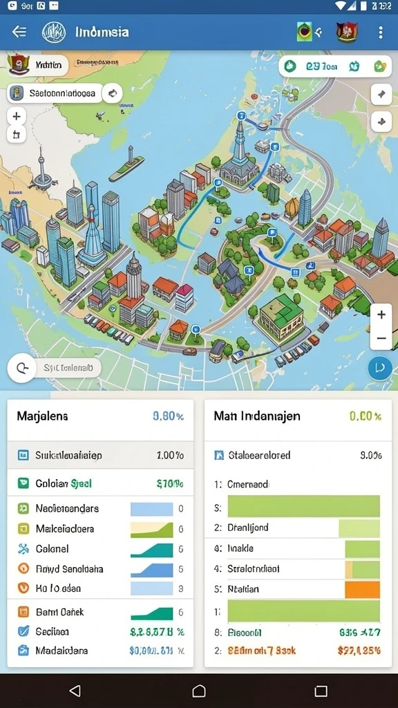 Tangkapan layar menampilkan pemandangan indah di level terbaru.