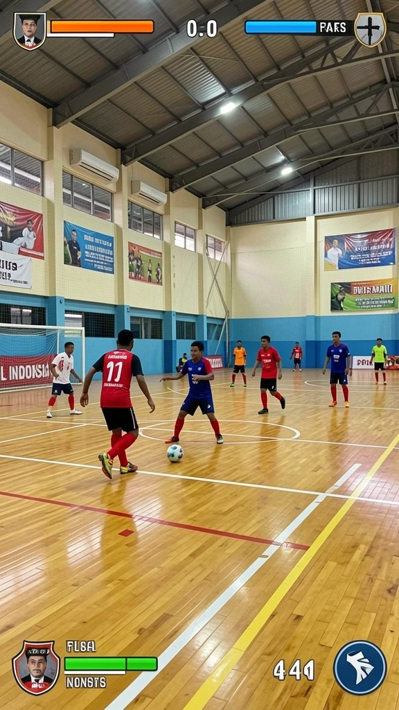 Interaksi multiplayer dengan pemain lain secara online.