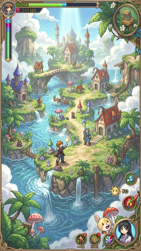 Tampilan awal game yang menarik dan user-friendly.