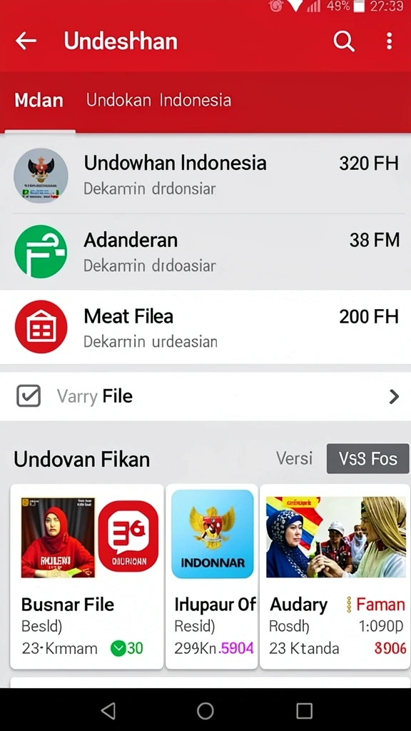 Tampilan awal yang menarik dan user-friendly.