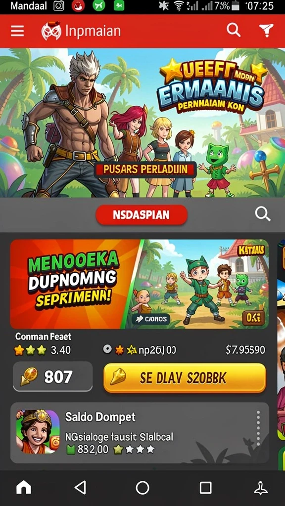 Tampilan utama aplikasi yang menarik dan mudah digunakan.