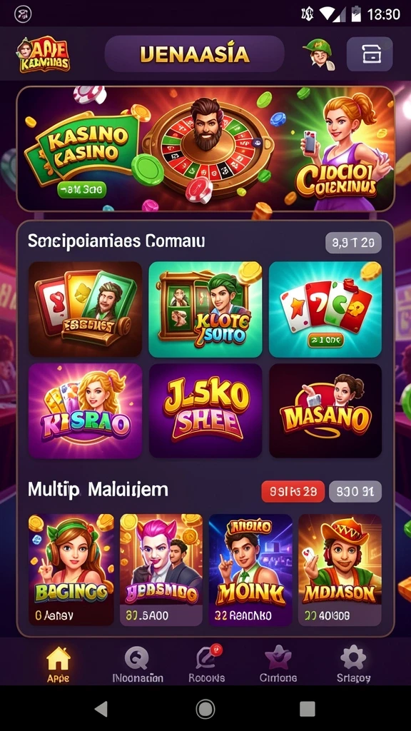 Tampilan grafik yang memukau dari permainan slot.