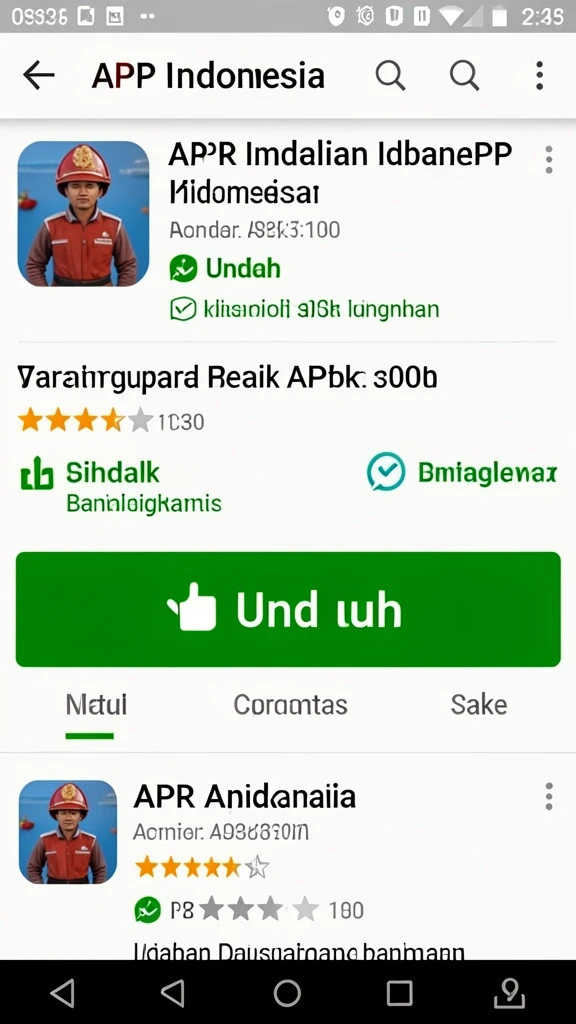 Menampilkan karakter utama dalam aksi pertarungan.