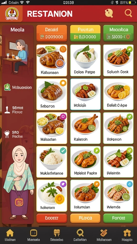 Karakter unik dengan desain yang keren.