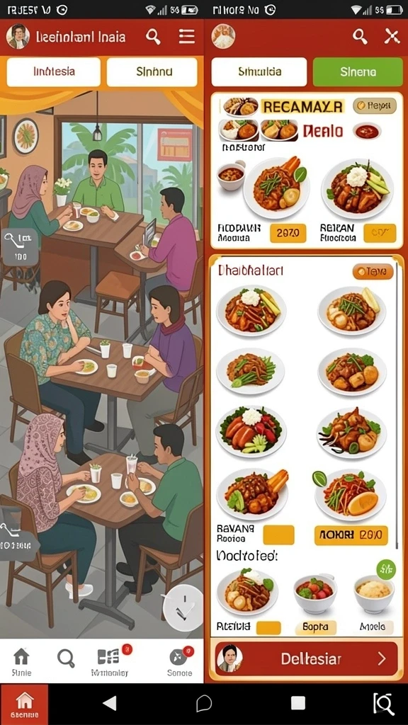 Tampilan antarmuka yang sederhana dan menarik.