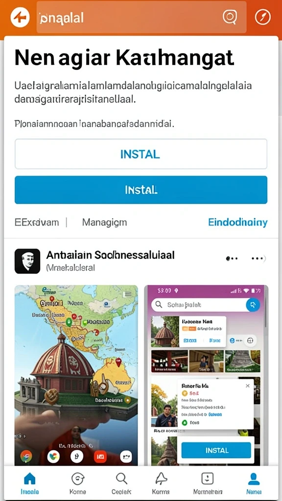 Visual dari peta yang kaya dan detail yang memukau.