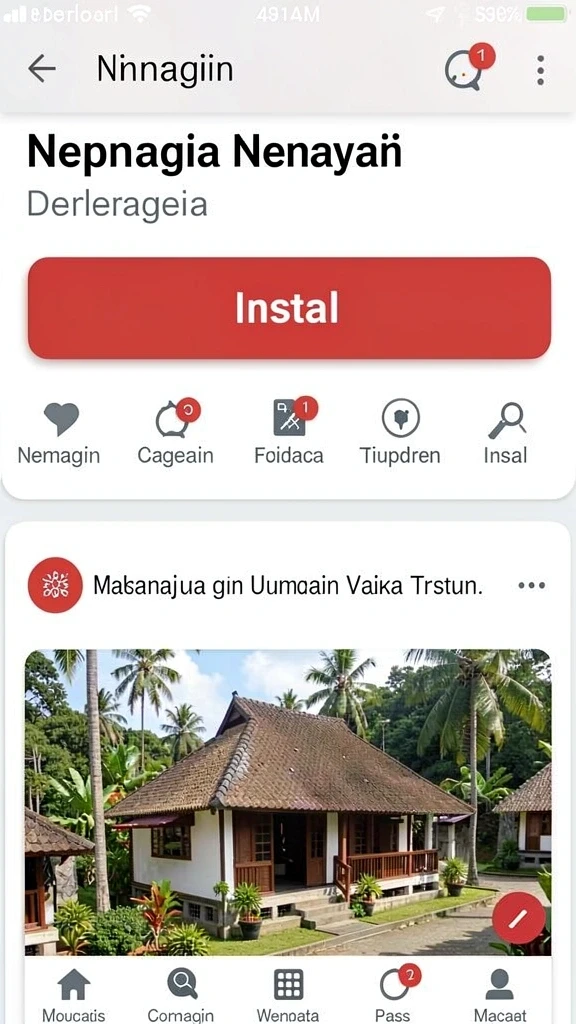Tampilan menu utama yang modern dan intuitif.