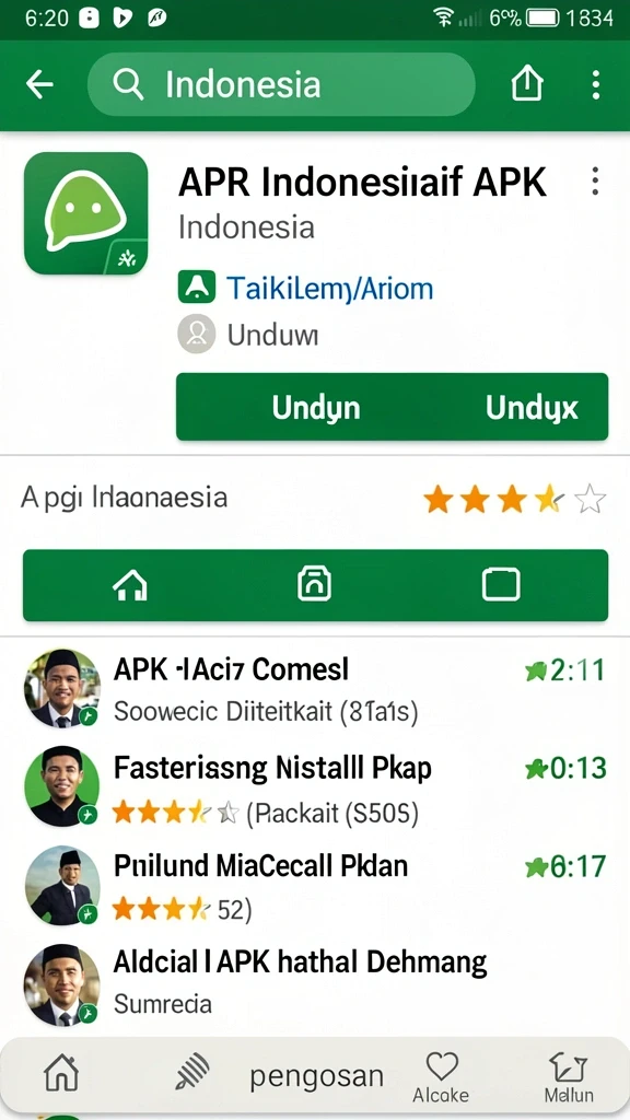 Tampilan menu utama yang menarik perhatian.