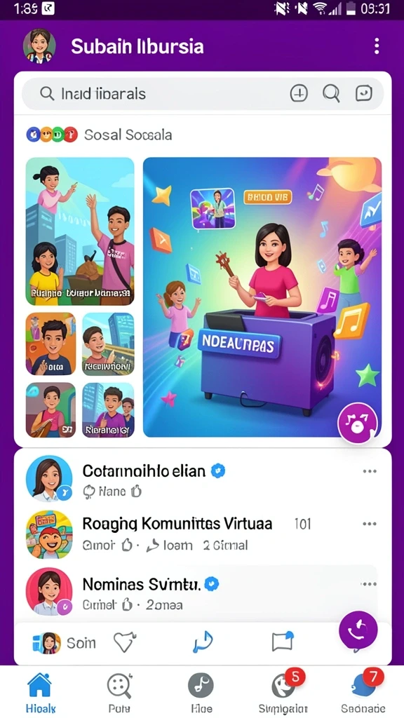 Fitur live chat untuk interaksi dengan pemain lain.