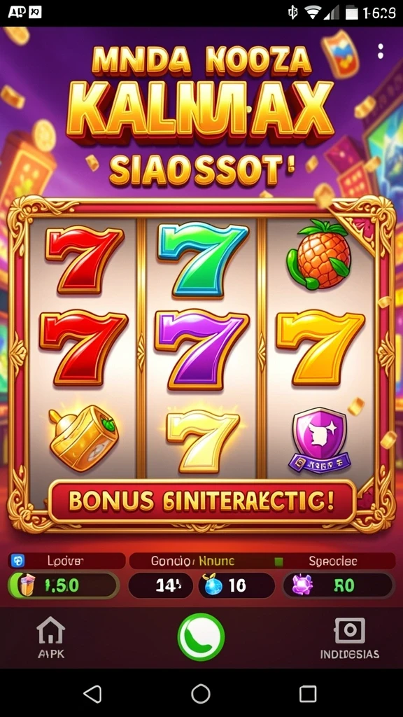 Screenshot menunjukkan berbagai permainan kasino yang tersedia.