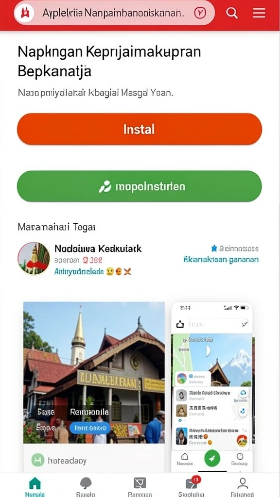 Tampilan menu utama yang user-friendly.