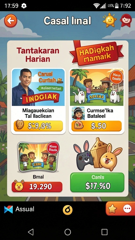 Beragam permainan menarik untuk meningkatkan pengalaman bermain.
