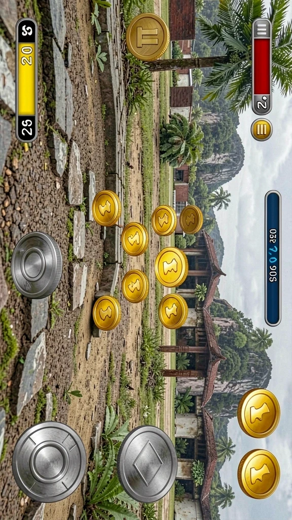 Screenshot menunjukkan karakter utama dalam aksi.
