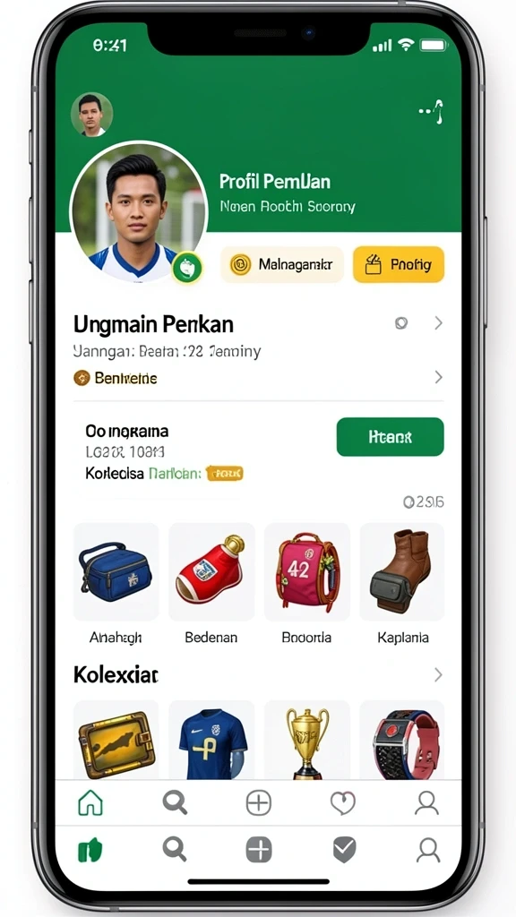 Screenshot menunjukkan karakter utama dalam petualangan.