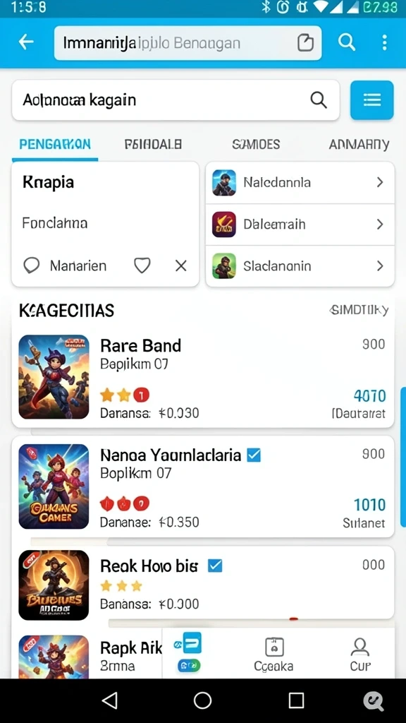 Antarmuka permainan yang intuitif dan mudah digunakan.