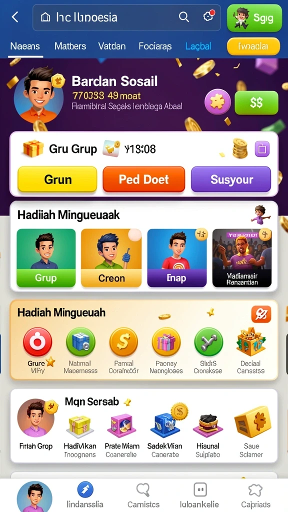 Tampilan antarmuka aplikasi yang menarik dan mudah dinavigasi.