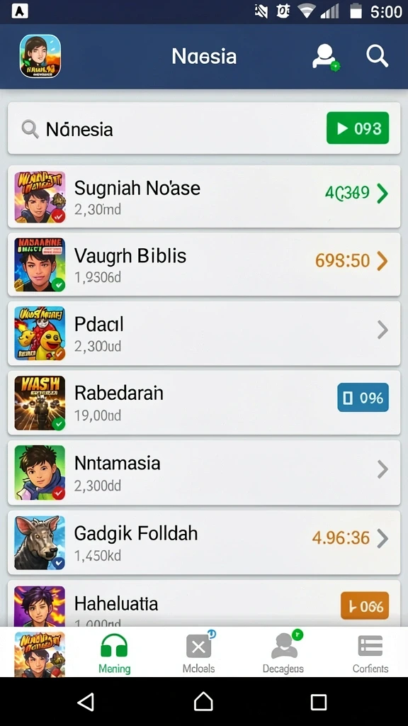 Screenshot menampilkan antarmuka SPINHARTA yang menarik.
