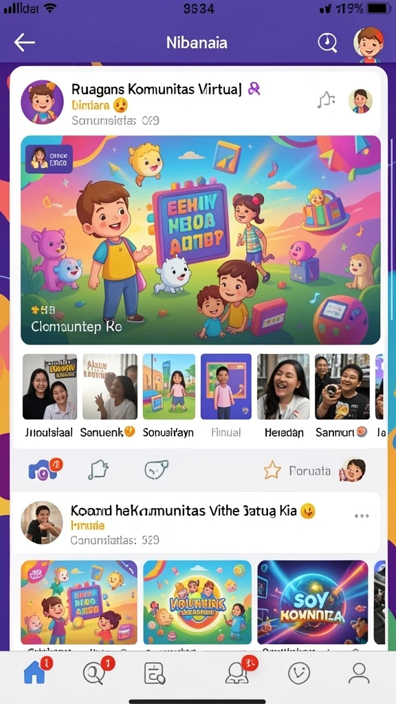 Tangkapan layar menampilkan karakter karakter unik dalam permainan.